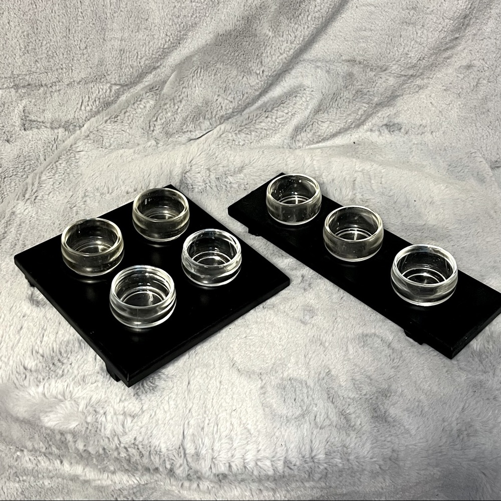 Tea light candle holders, set of 2